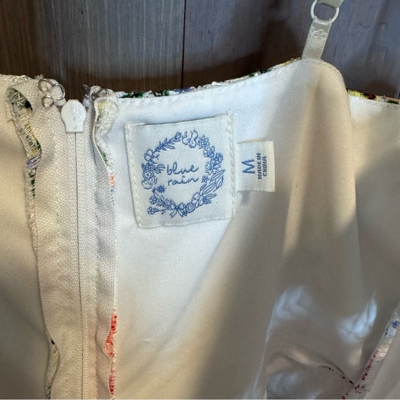 Blue Rain Floral Lace Dress - Picture 4 of 4